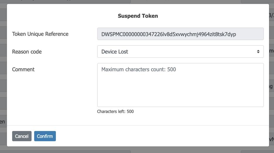 Suspend Token